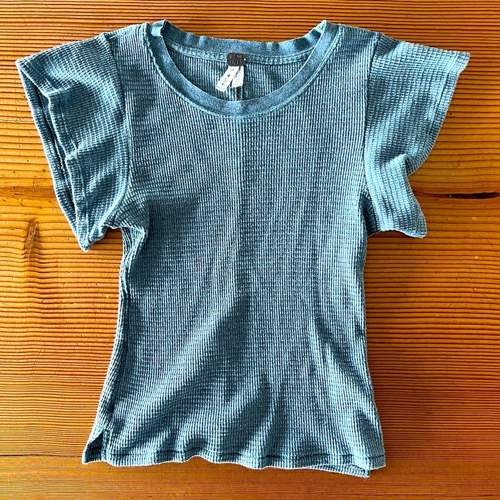 Free People Short Sleeve Shirt Top